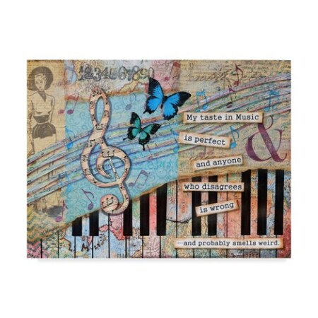 Trademark Fine Art Let Your Art Soar 'Musical Perfection' Canvas Art, 35x47 ALI42491-C3547GG